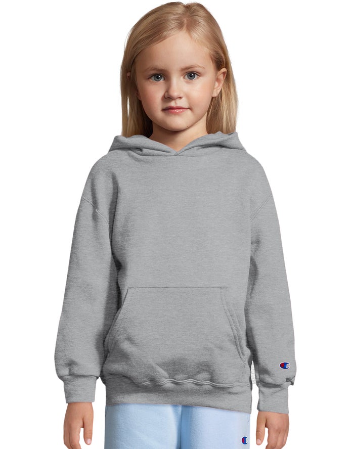 Champion Pige Hættetrøje Grå - Double Dry Fleece Pullover - Danmark KPQ-940168